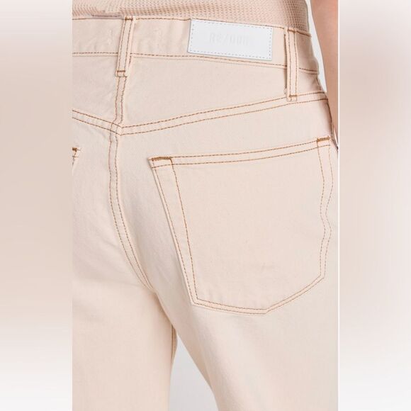 NWT RE/DONE 90s Low Slung Jean In Rinsed Birch/Beige - Picture 6 of 9